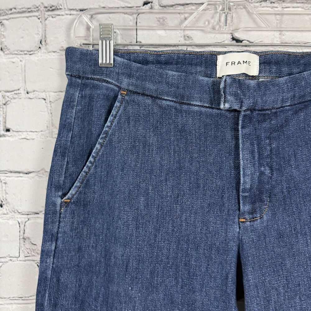 Frame Denim Dark Blue Flare Jeans - Picture 8 of 16